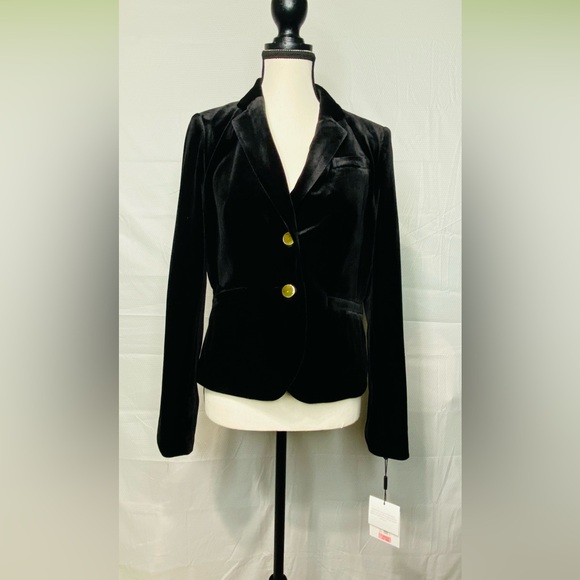 CALVIN KLEIN VELVET BLAZER - Picture 1 of 9